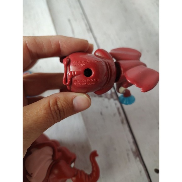 Vintage Lot 3 Toy From Disney's Tarzan Mcdonald's Elephant Mammoth Happy Meal - Picture 8 of 9